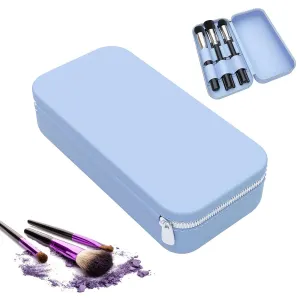 Shakven Silicone Cosmetic Bag | Silicone Makeup Brush Bag,Portable Travel Size Silicone Cosmetic Bag,Makeup Brush Holder and Toiletry Bag,Travel for Women Makeup Bag