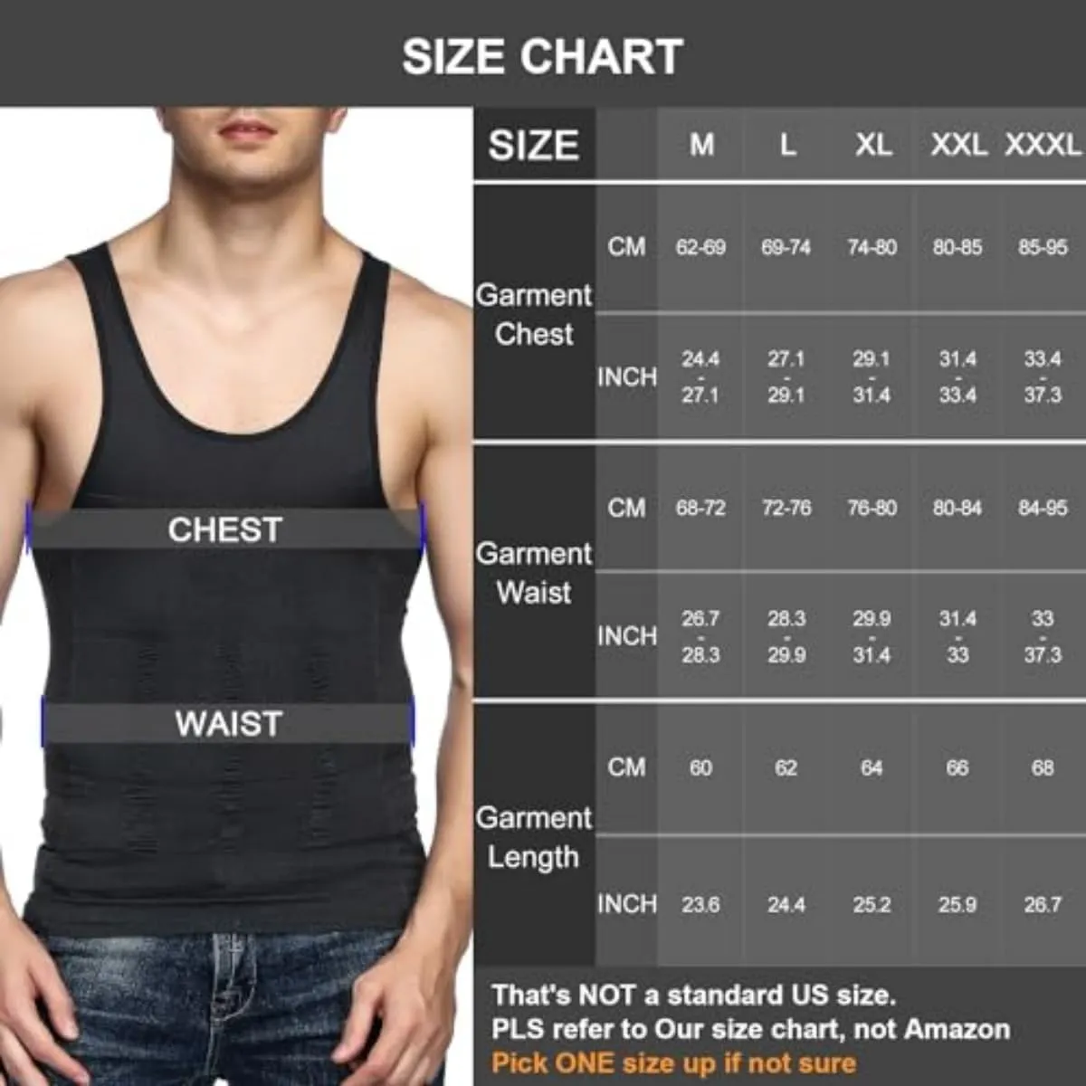 Shaper Vest Men Shaperluv Tank 2.0 Mens Sleeveless Slimming Undershirts Tummy Control and Body Shaper Tank Top