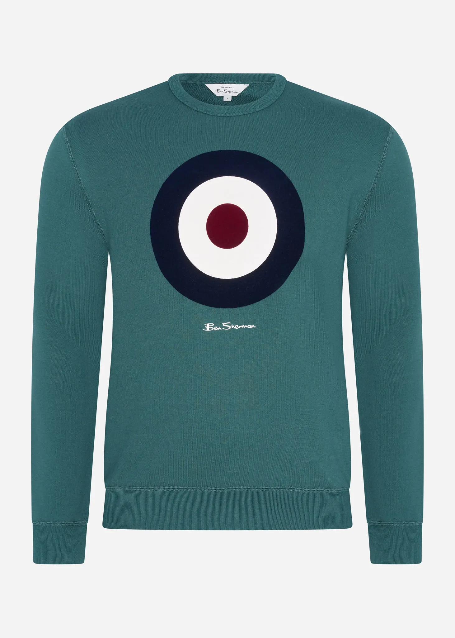 Signature target sweat - ocean green