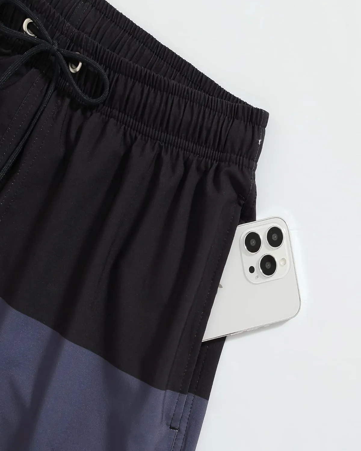 SILKWORLD Mens Swim Trunks Quick Dry Compression Liner 2 in 1 Shorts Men Swimsuit