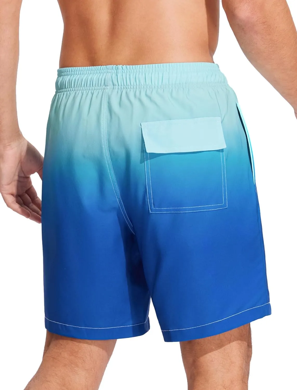 SILKWORLD Mens Swim Trunks Quick Dry Compression Liner 2 in 1 Shorts Men Swimsuit