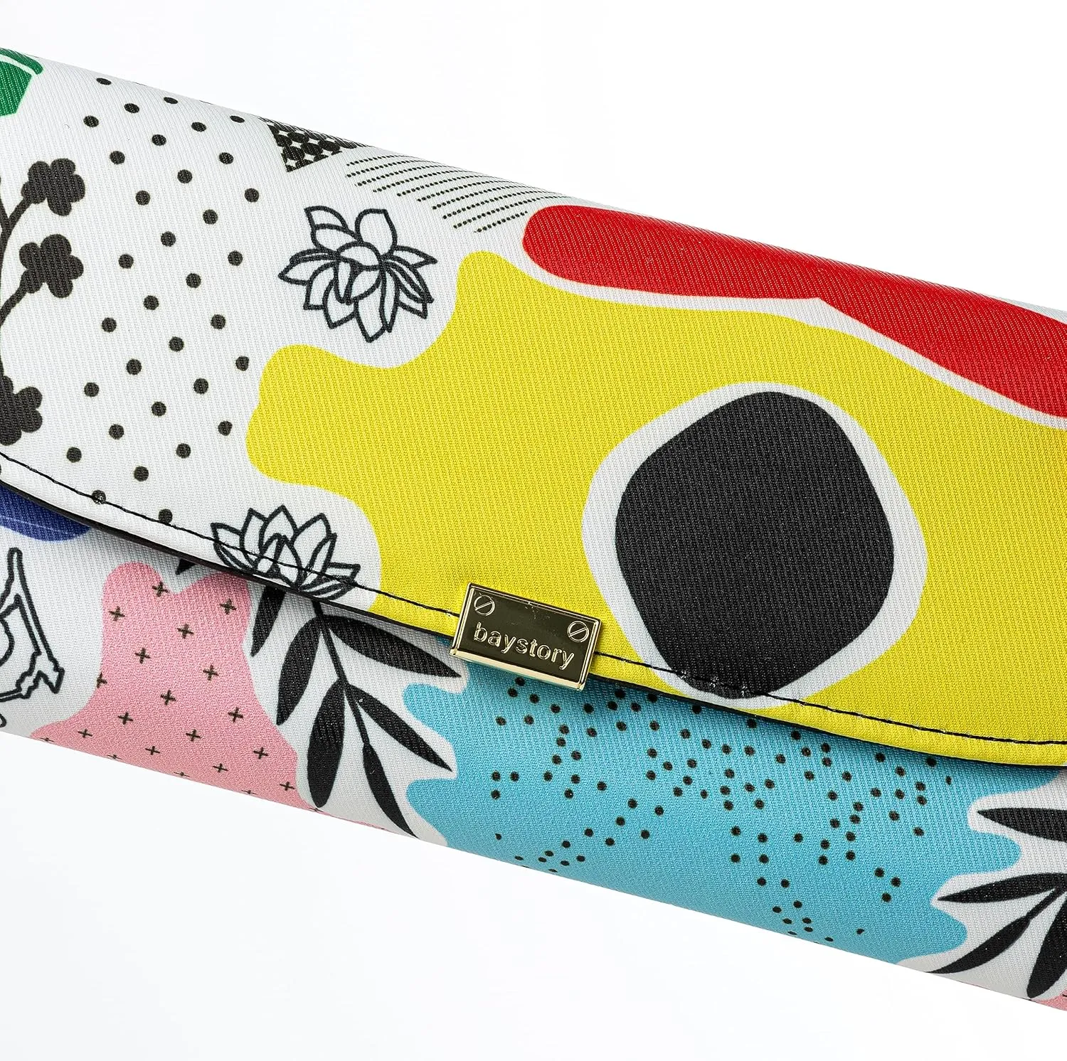Slim Wallet Women RFID Blocking Clutch Long Trifold Wallet for Women, Credit Card Holder with Coin Purse and Zipper Wallet, Ladies Travel Purse, Flower Design, Yellow