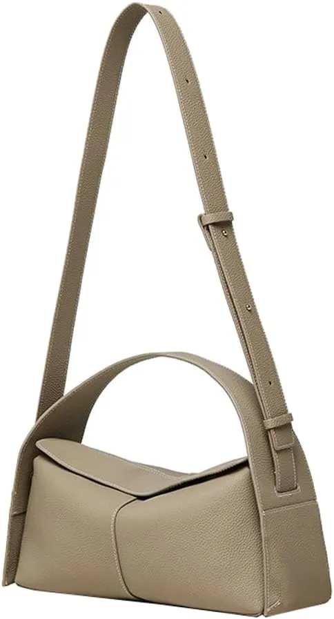 Soft Leather Clutch Purses for Women Crescent Crossbody Handbag Ladies Floppy Satchel Shoulder Bag with Removable Strap 2025