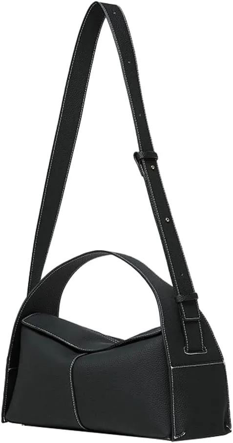 Soft Leather Clutch Purses for Women Crescent Crossbody Handbag Ladies Floppy Satchel Shoulder Bag with Removable Strap 2025