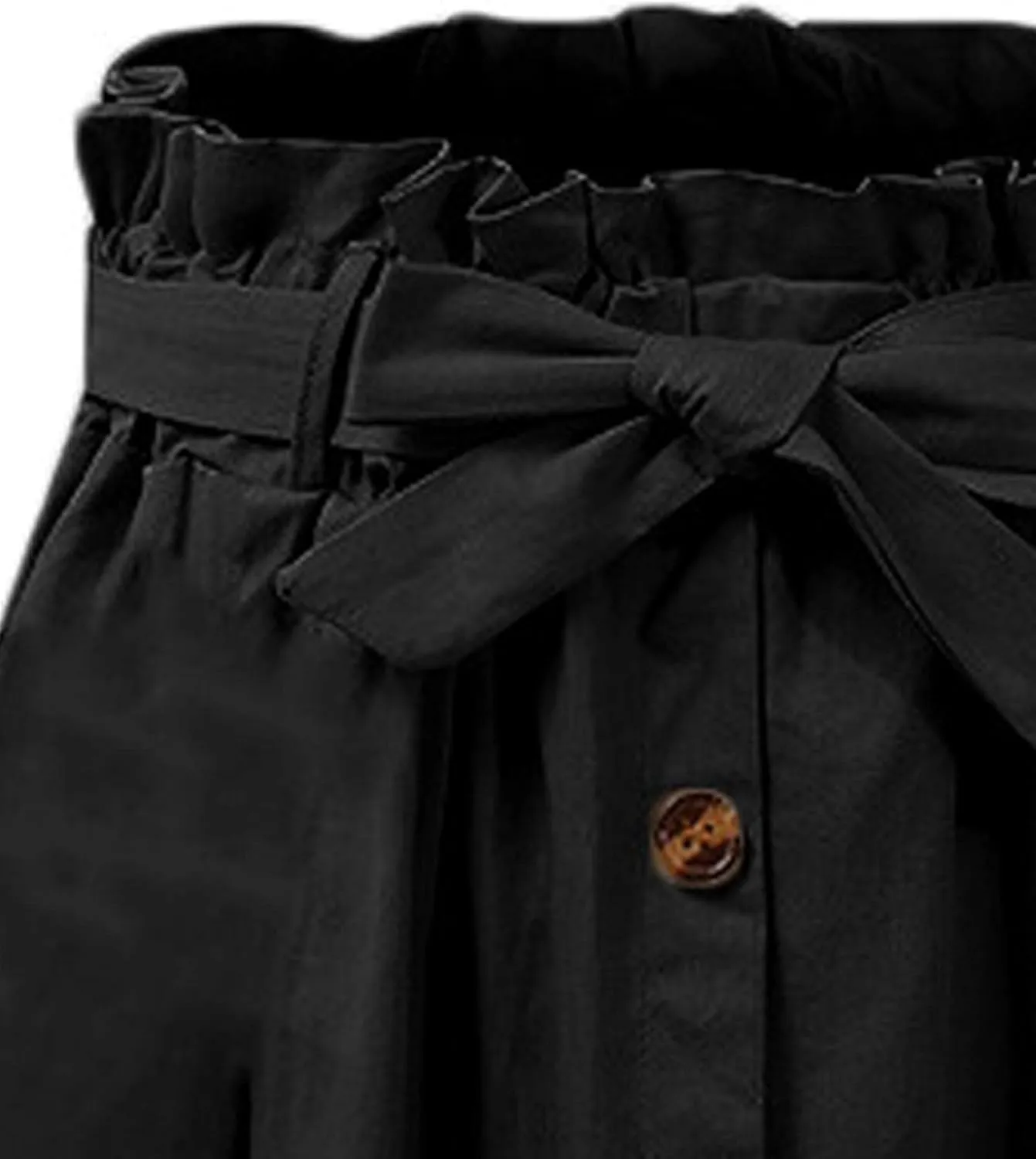 SOMTHRON Women's Casual Belted Button Down Midi Skirts High Waist A Line Knee Length Pleated Skirt