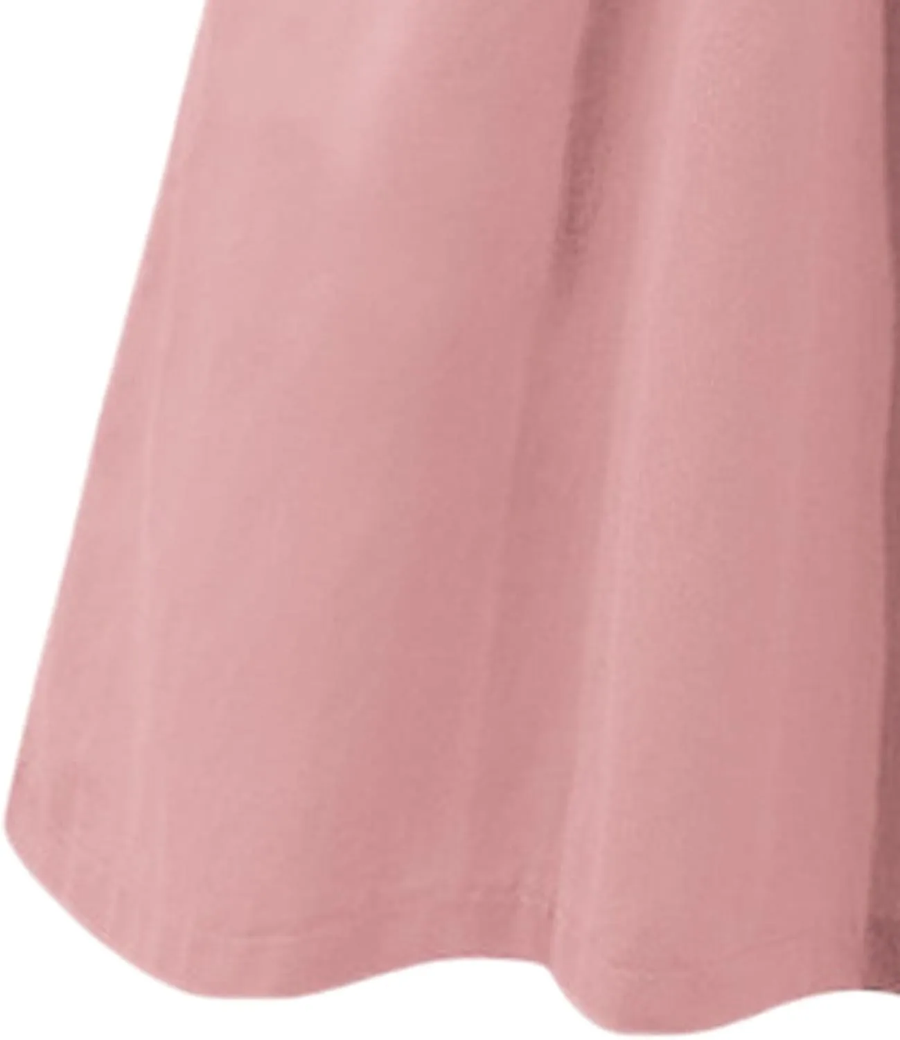 SOMTHRON Women's Casual Belted Button Down Midi Skirts High Waist A Line Knee Length Pleated Skirt