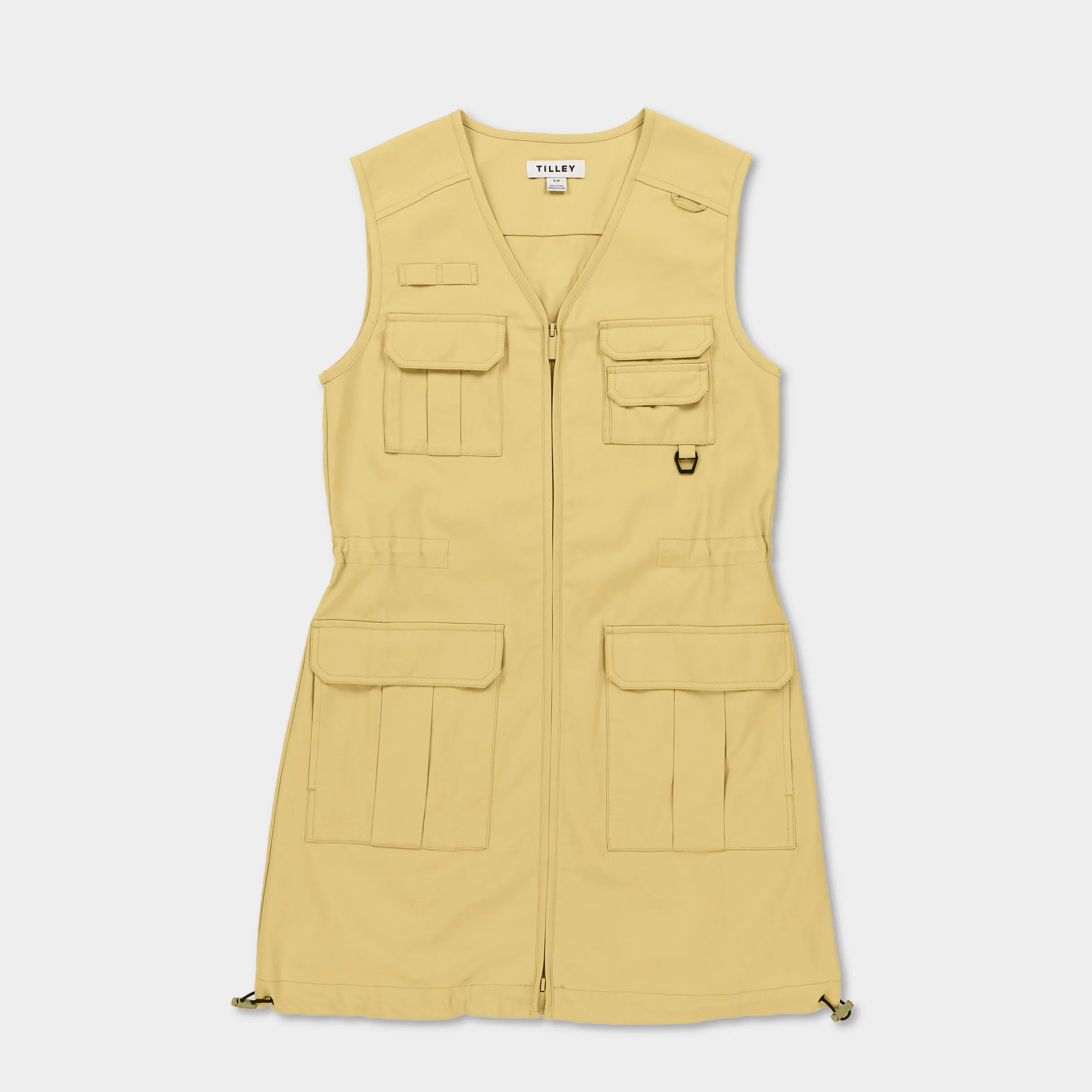 Tencel Cotton Safari Vest Dress
