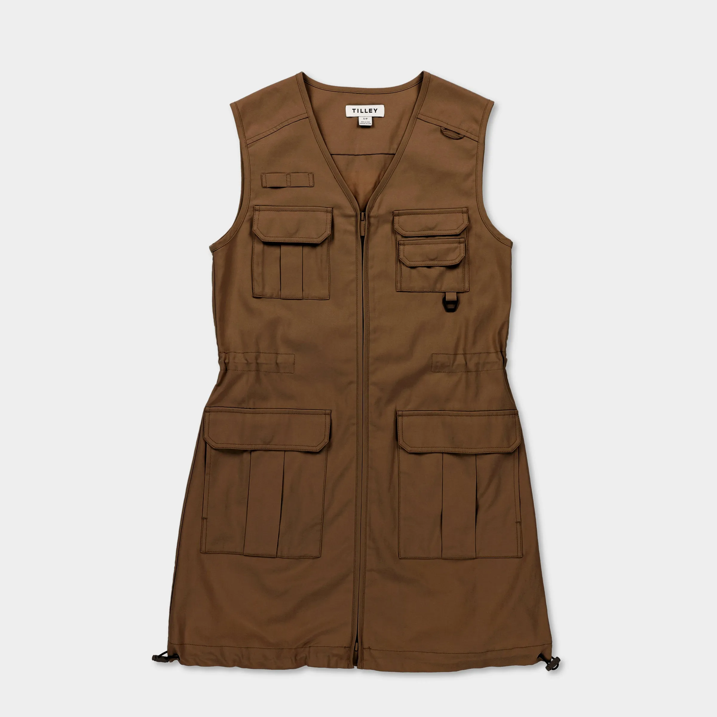Tencel Cotton Safari Vest Dress