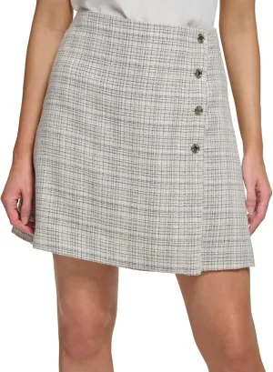 Tommy Hilfiger Women's Plaid Wrap Mini Skirt