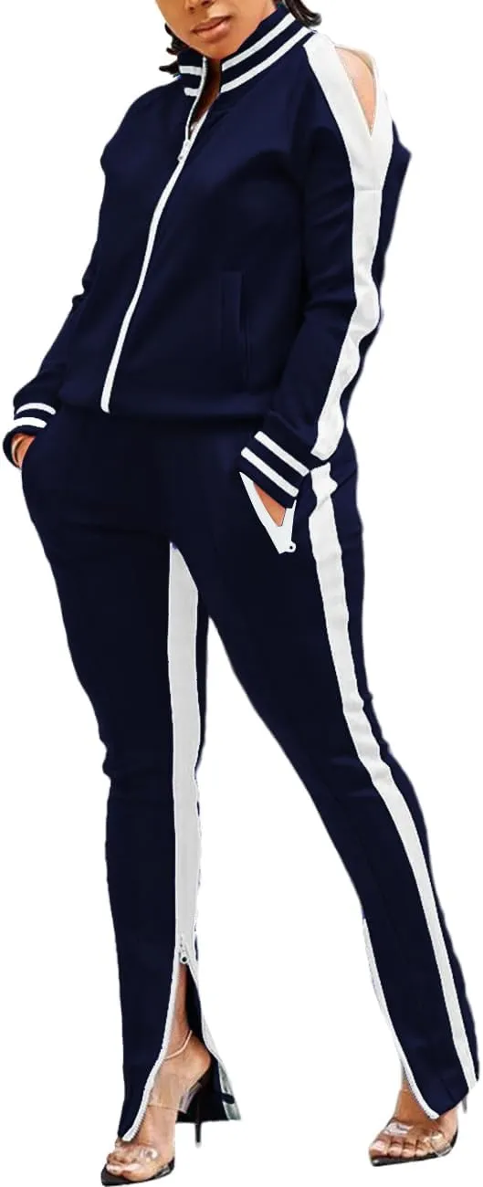 TOPONSKY Women Casual 2 Piece Outfit Long Pant Set Sweatsuits Tracksuits