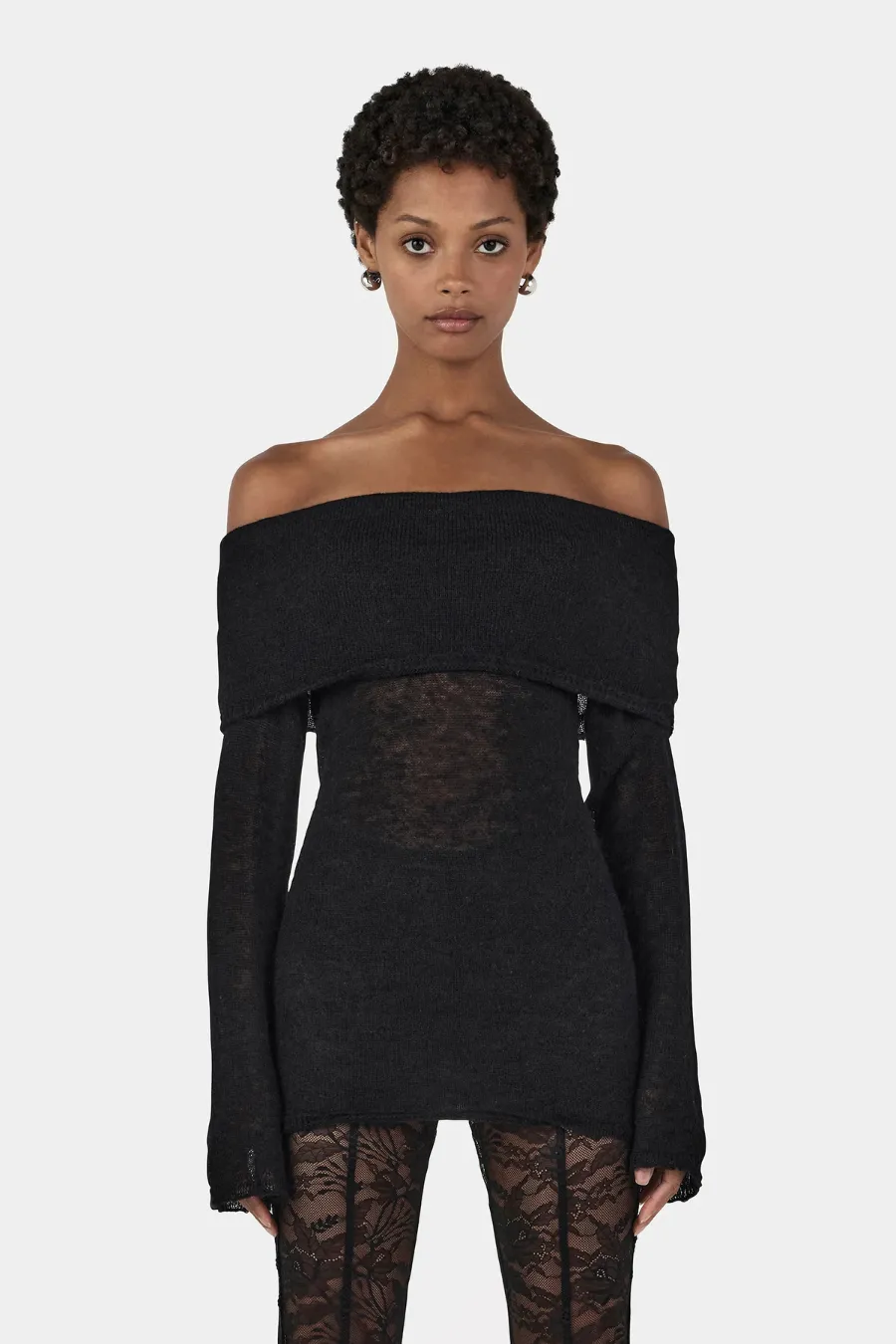 Tozzi Knit Top Black