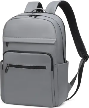 Travel Laptop Backpack, Anti-Theft Carry On Backpack, TSA-Approved Water-Resistant Rucksack for Work Men Women Fits 16 Inch Notebook, Grey