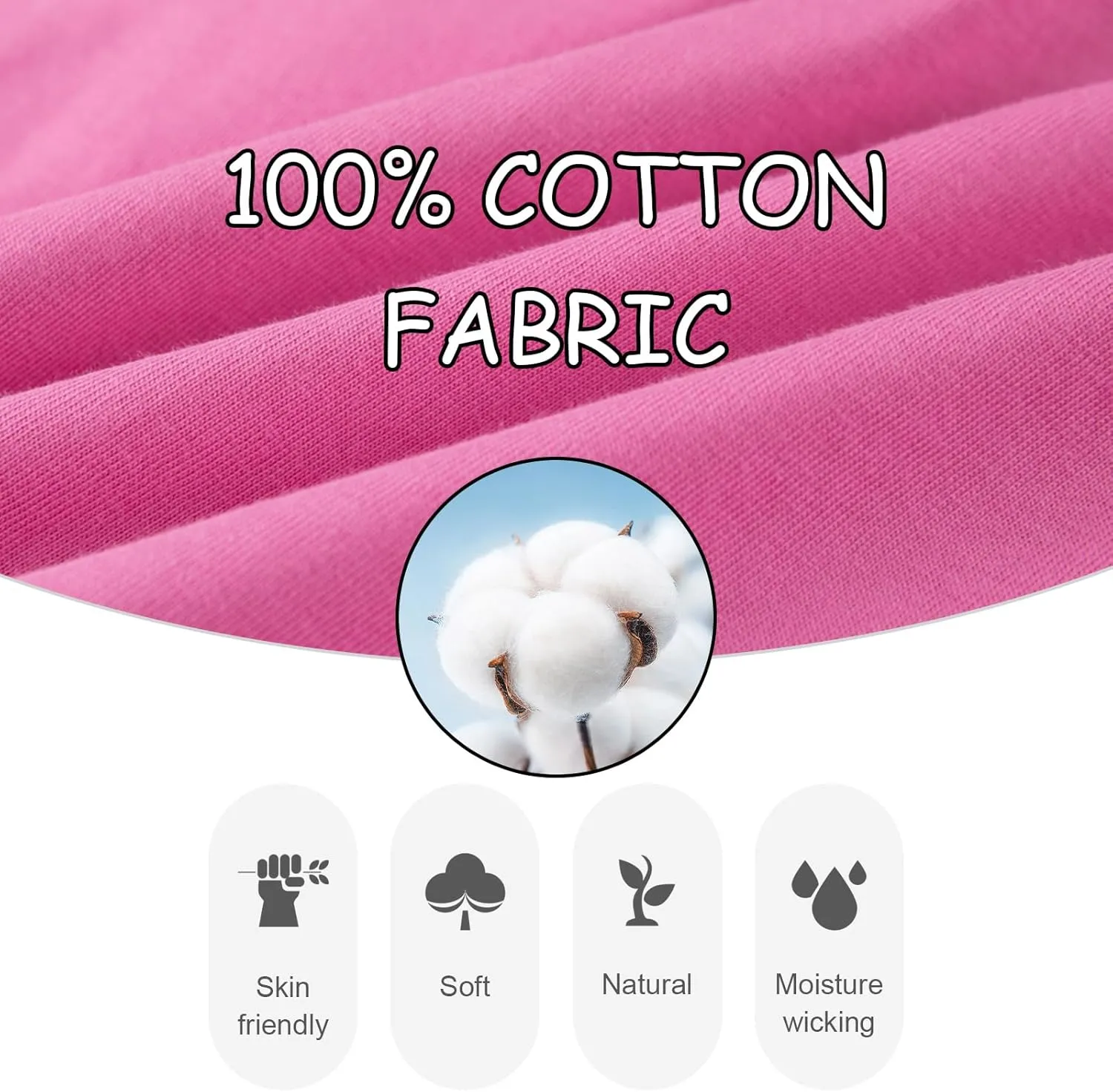 UNACOO 2 Packs 100% Cotton Tiered Ruffle Skirt with Elastic Waistband for Girls