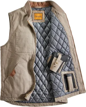 Venado Concealed Carry Vest for Men - Heavy Duty Canvas - Conceal Carry Pockets