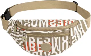 Women Waist Belt Bag Purse Hip Pouch Travel Sport Bum, Fashion Waist Belt Pack Bags Crossbody Pouch Money Shoulder Purse (D)