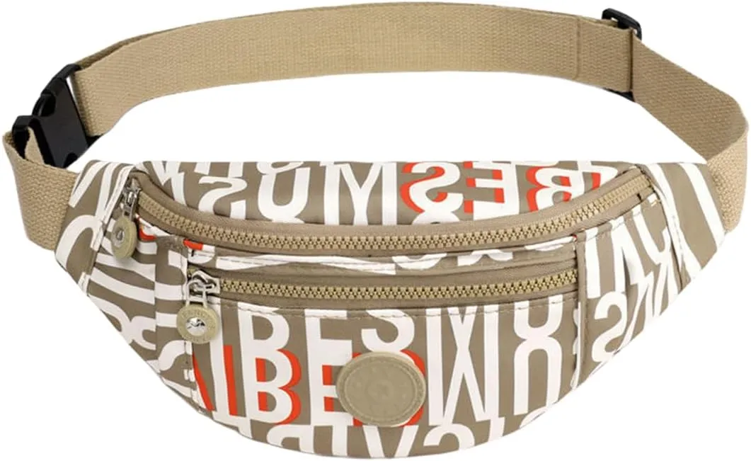 Women Waist Belt Bag Purse Hip Pouch Travel Sport Bum, Fashion Waist Belt Pack Bags Crossbody Pouch Money Shoulder Purse (D)