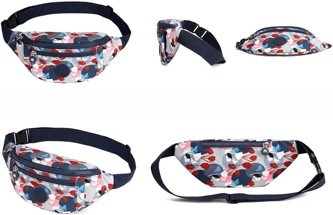 Women Waist Belt Bag Purse Hip Pouch Travel Sport Bum, Fashion Waist Belt Pack Bags Crossbody Pouch Money Shoulder Purse (F)