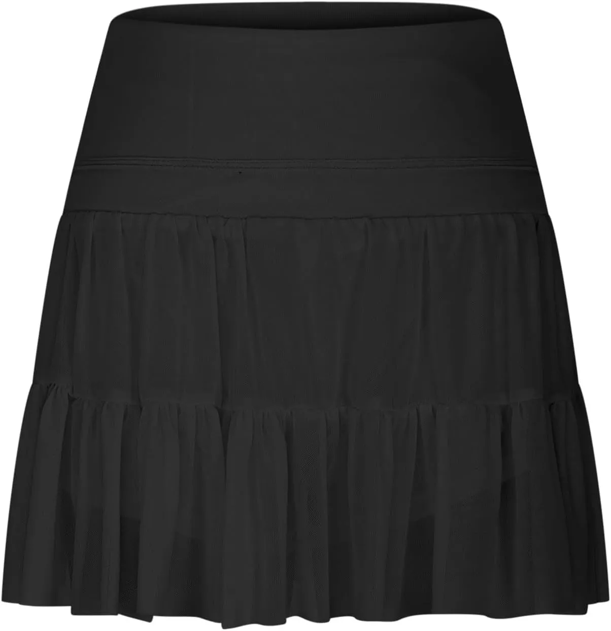 Womens Mini Skirt Flowy Pleated High Waisted Skort Ruffle Tennis Skirts Athletic Skater Golf Skirts with Shorts Pockets