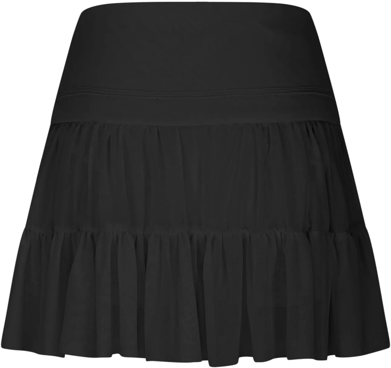 Womens Mini Skirt Flowy Pleated High Waisted Skort Ruffle Tennis Skirts Athletic Skater Golf Skirts with Shorts Pockets
