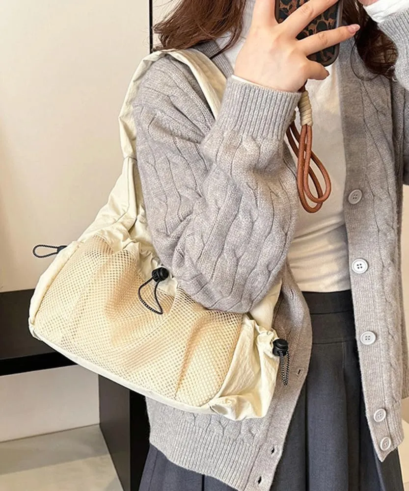 Womens Nylon Shoulder Bag Purse 2025 Trendy Lightweight Hobo Bag Soft Large Commute Tote Handbags for Travel Vacation