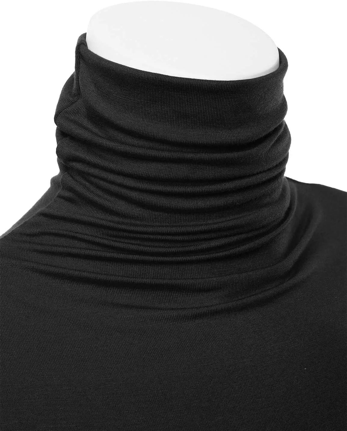 Womens Premium Long Sleeve Turtleneck Lightweight Pullover Top Sweater (S-3X, Made in USA)
