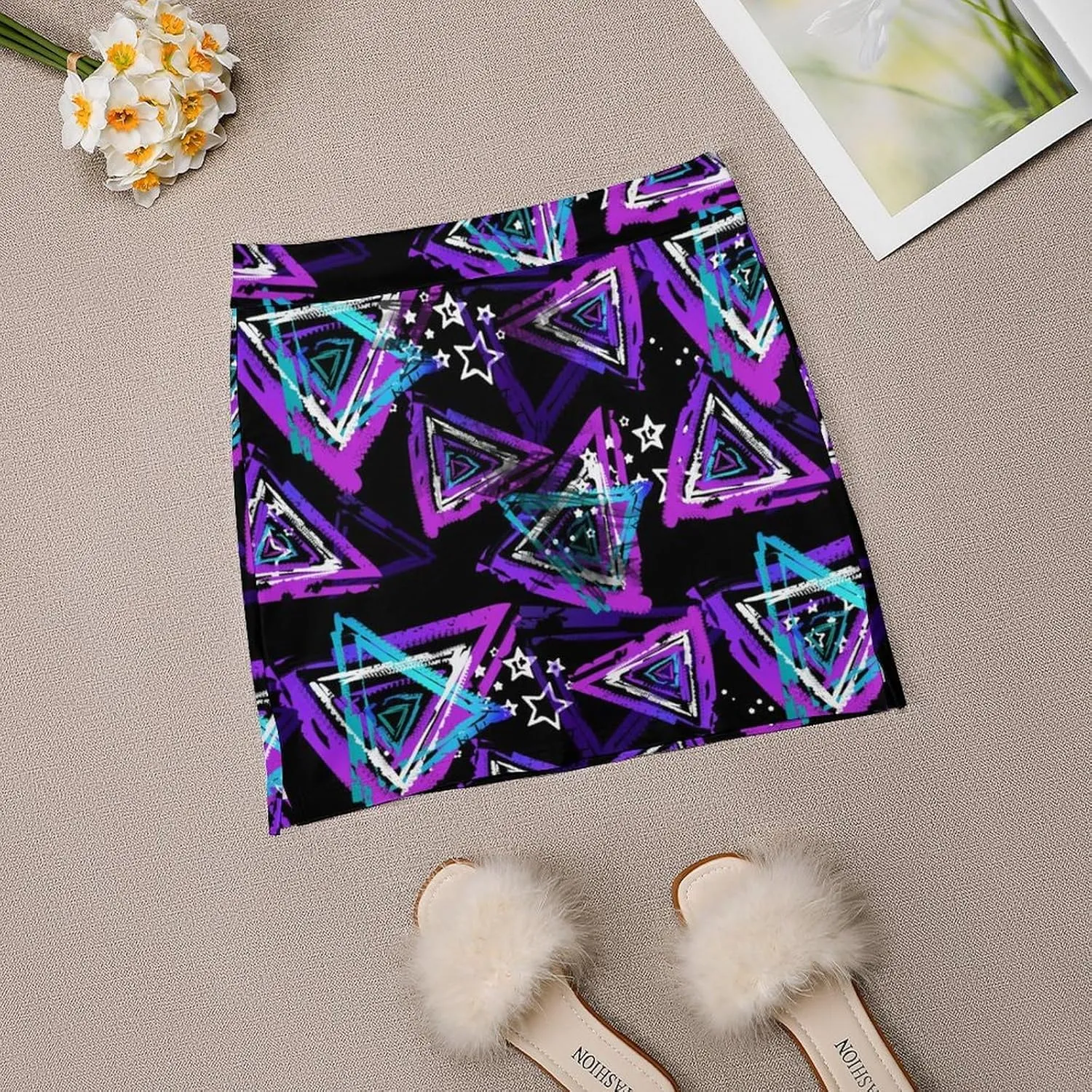 Women's Tennis Skirt Funny Pattern Athletic Golf Skorts for Woman with Pockets Summer Mini Skirts Workout Outfits