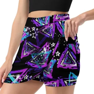 Women's Tennis Skirt Funny Pattern Athletic Golf Skorts for Woman with Pockets Summer Mini Skirts Workout Outfits