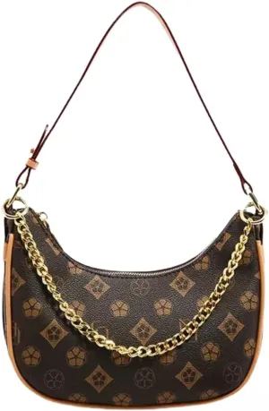 Xehuro Hobo Bag Crescent Bag Handbags and Purses with Gold Purse Chain