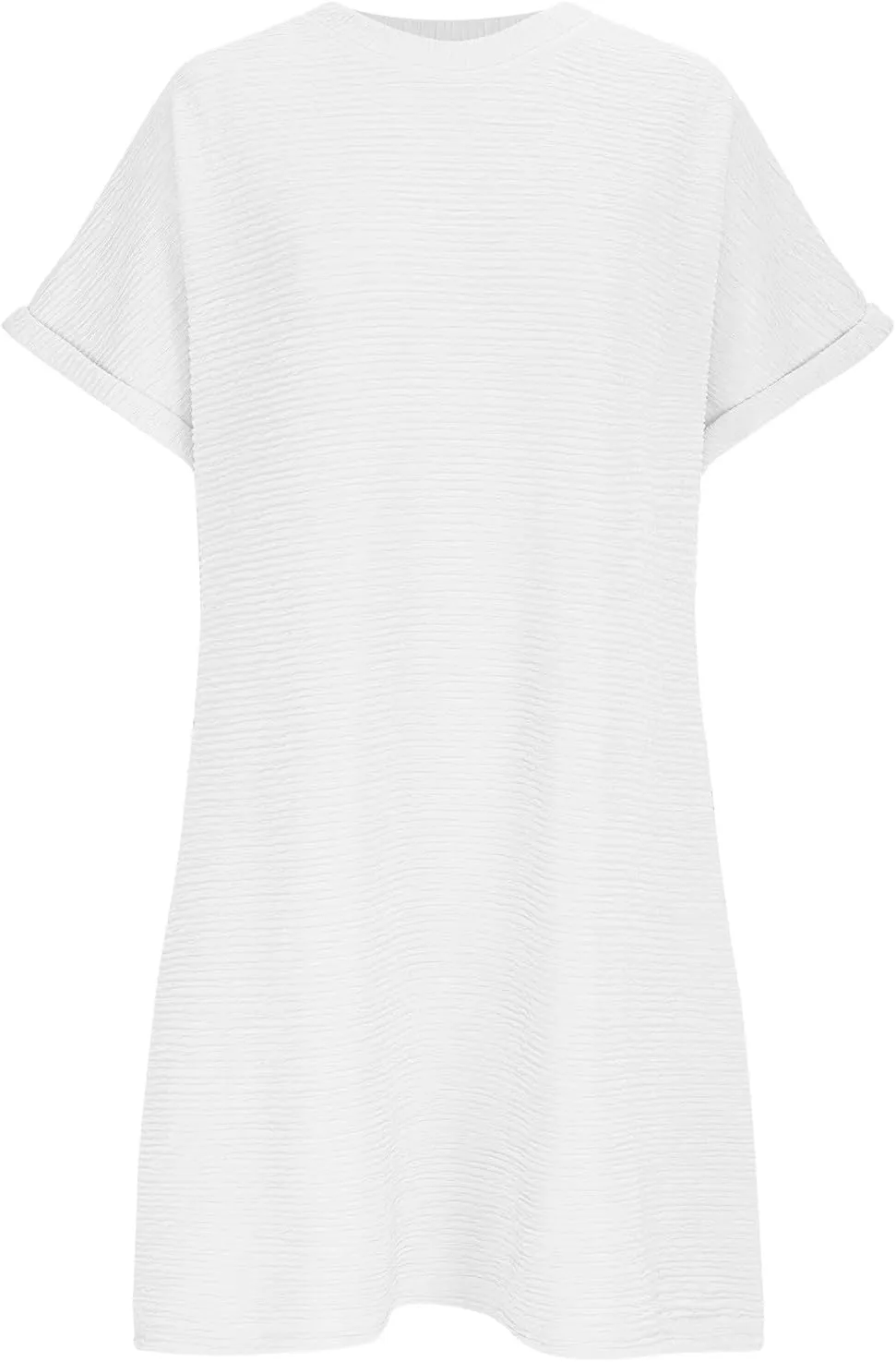 Xiaojmake Womens Summer Chiffon Dress 2025 Fashion Short Sleeve Spring Mini Tshirt Shift Dress Casual Beach Vacation Sundress