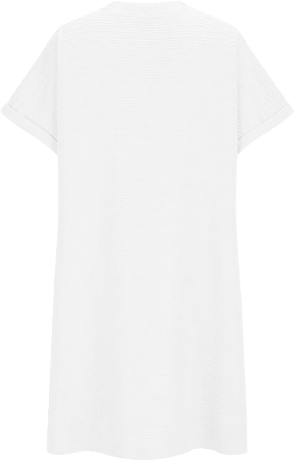 Xiaojmake Womens Summer Chiffon Dress 2025 Fashion Short Sleeve Spring Mini Tshirt Shift Dress Casual Beach Vacation Sundress