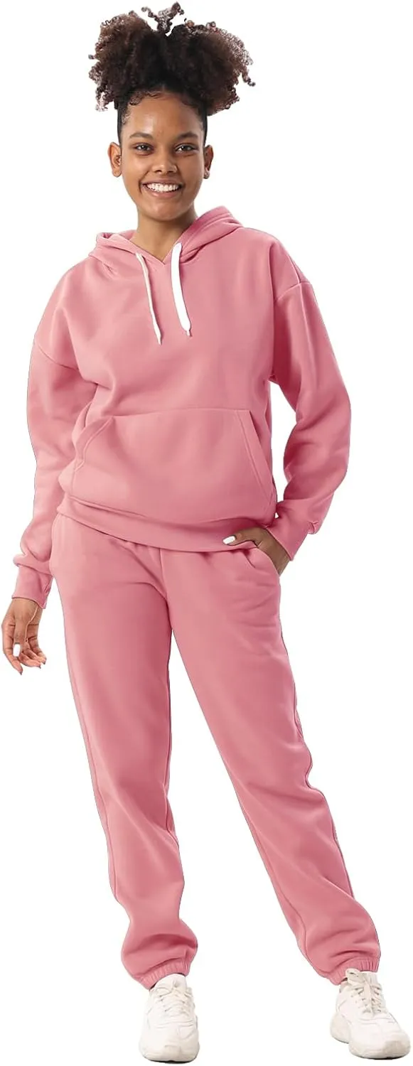 Yasumond Women's Two Piece Outfits Sweatsuit Set Jogging Track Suits Zipper Hoodies & Sweatpants