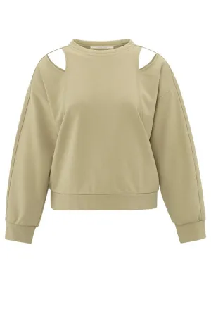 YAYA - Sweater Constructed Safari