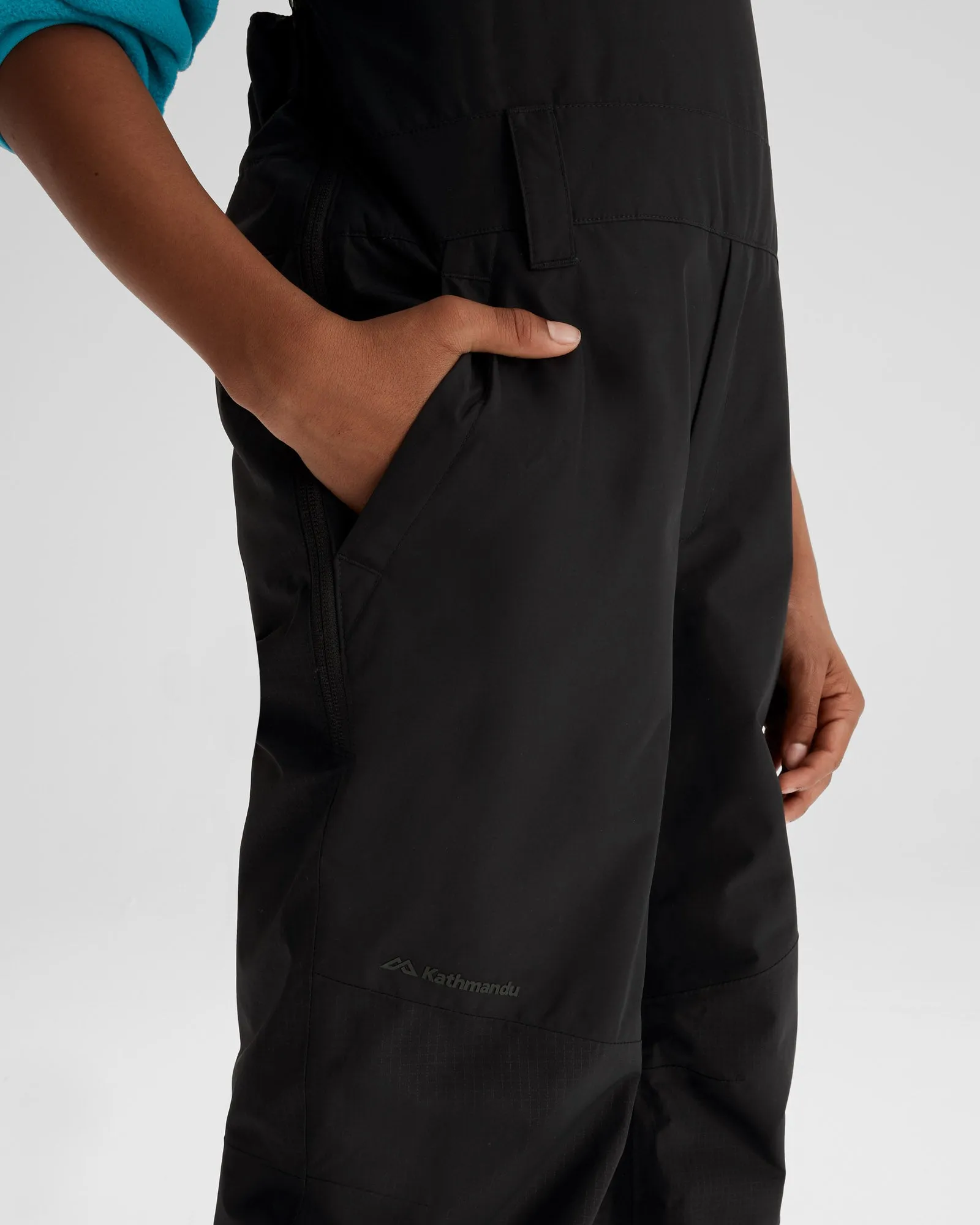 Youth PWDR-Days 2L Insulated Snow Bib - Black Stingray